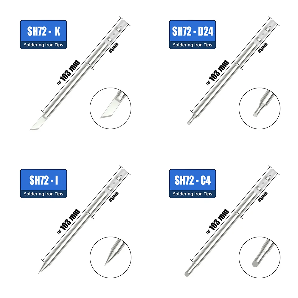 SH72 Tips for T85 T65 GD300 HS-01 SH73 Soldering iron Compatible with FM65 T65 N
