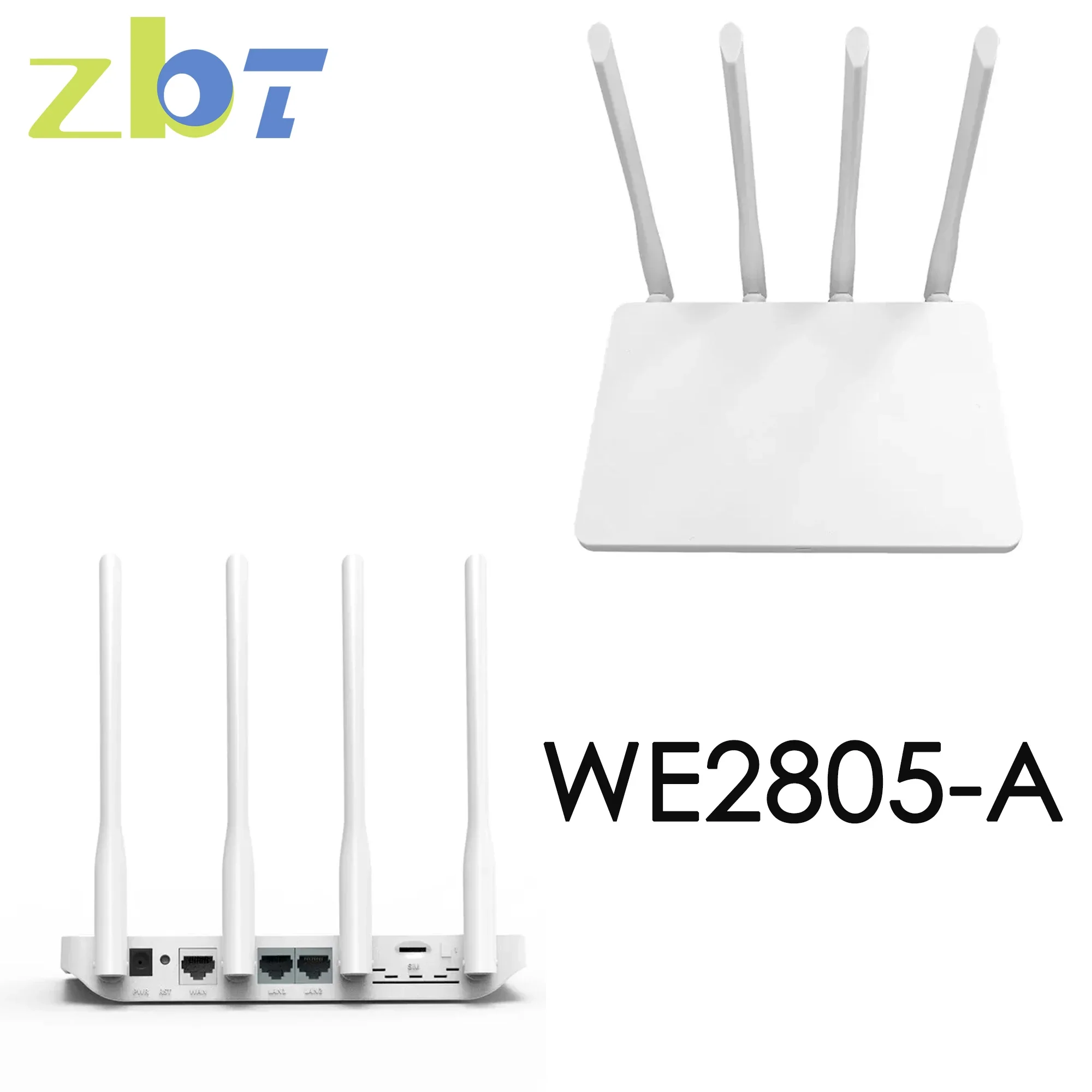 Zbtlink-roteador Wi-fi sem Fio Banda de Frequência da Antena Cartão Sim Nano Rj45 Lan 4g Ec200a-euha Modem 300mbps B20 B28 - Imagem 4