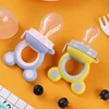 Baby Teether Nipple Fruit Food Feeder For New BornSilicona Teethers Fresh Food Nibbler Pacifier Clip Baby Accessories BPA Free 2