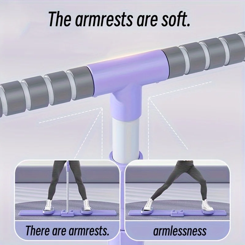 1pc HALICOOL Purple Ski Machine - Full-Body Home Fitness Equipment for Hip, Leg & Waist Training, Adjustable Resistance