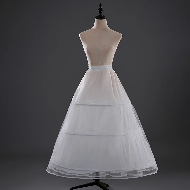 

Photography Studio Petticoat Wedding Dress Skirt Three Steel Rings Two Layers Of Hard Mesh