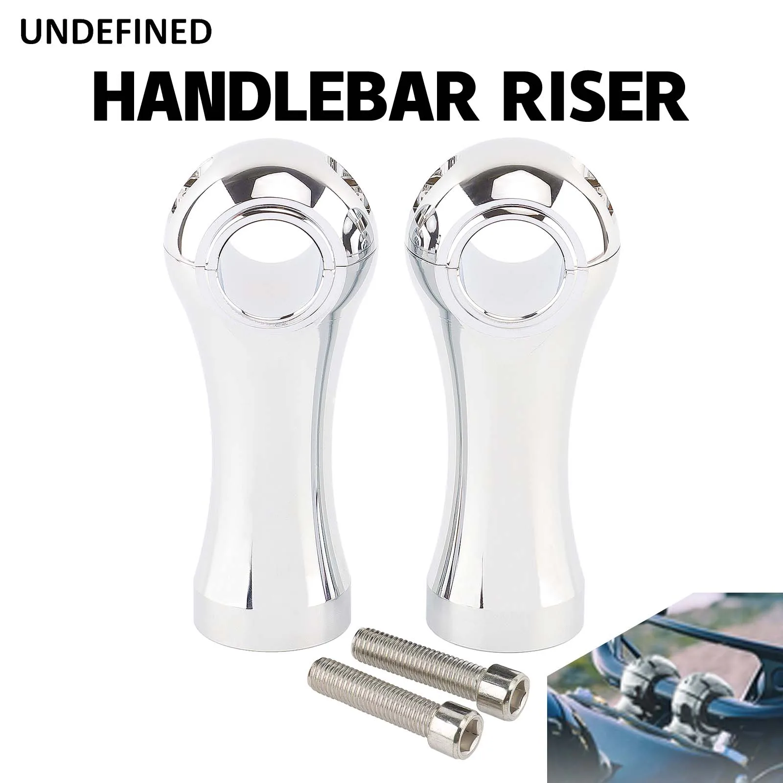 

For Harley Honda Yamaha Kawasaki Indian Victory Cruisers Universal 4 inch Motorcycle 25MM 32MM Handlebar Riser Clamp Mount Kit