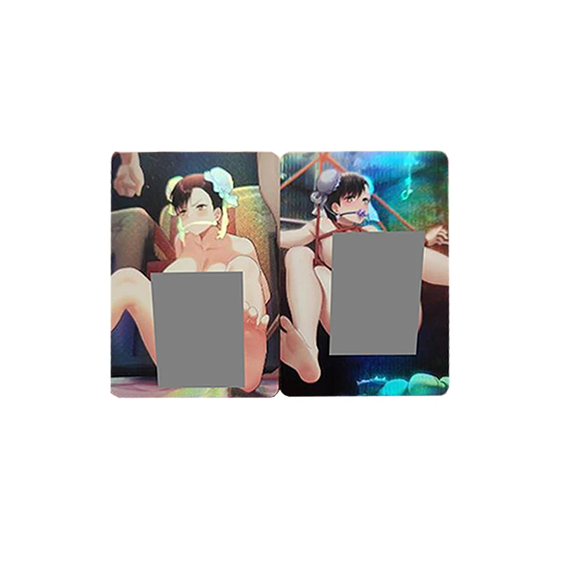 

Diy Self Made 2Pcs/set Goddess Story Chun Li Tie Up Cosplay Kawaii Collection Card Anime Peripherals Card Gift Toy