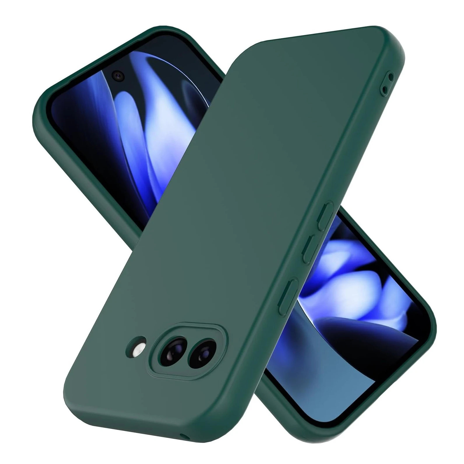 Elegant Liquid Silicone Phone Case in Pure Color