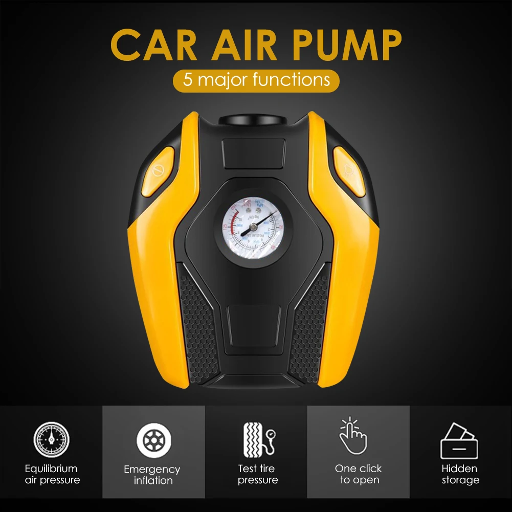 Draagbare �ڵ� ���� �����, ������ �굧���д�, LED ������ ���÷���, 150psi ����, Ÿ�̾� �����