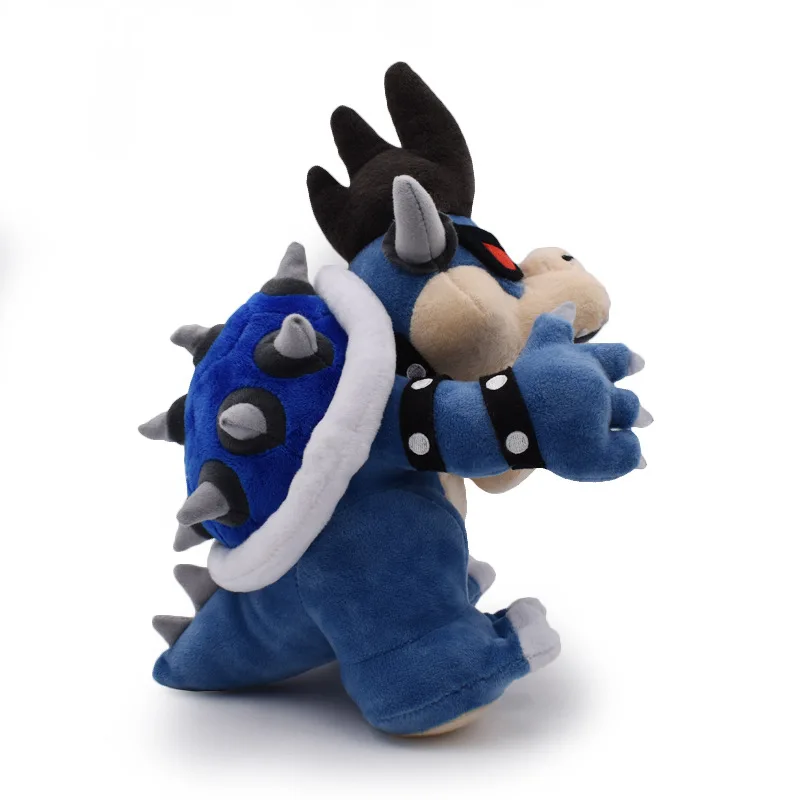 New Super Mario Blue Dark Lord Bowser Fire Dragon Soft Plush