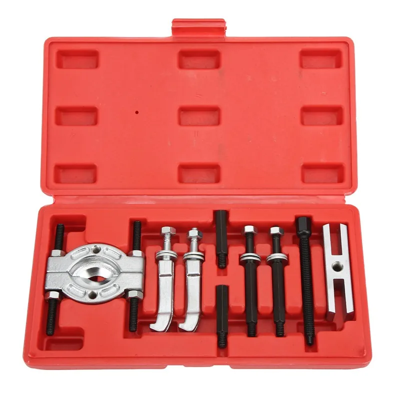 

Car Repair Tool 9pcs Portable Bearing Splitter Separator Puller Kit High Strength Metal Bearing Removal Tool Set With Box