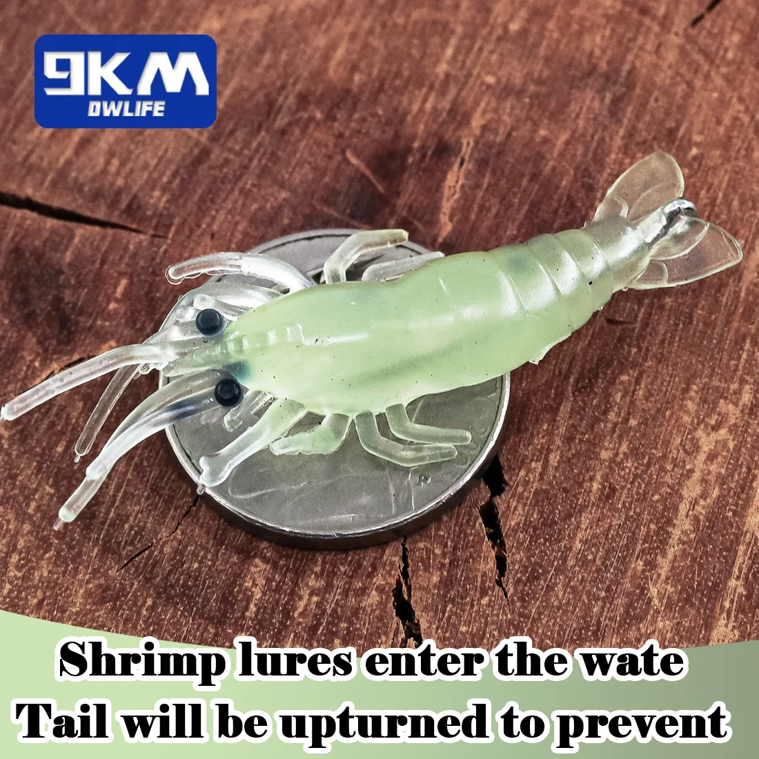 thumbnail image 2 of 7Pcs Fishing Lures Shrimp Bait Set,Soft Bionic Shrimp Fishing... 2 of 9