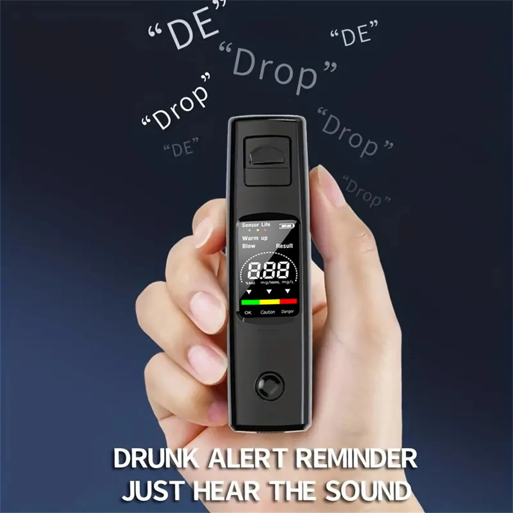 LCD Digital Display Breath Alcohol Tester Non-Contact Alcohol Meter Accuracy Breathalyzer Diagnostic Tool Type C Charging alcohol tester,breath alcohol tester