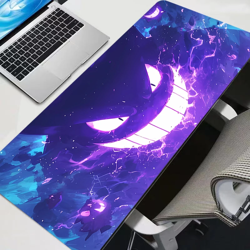 Large Mouse Pads P-pokemon Gengar Desk Gaming Mousepad with Stitched Edges and Non-Slip Rubber Base Extended 900x400 Mouse Pad 4