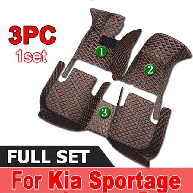 Car Mats For Kia Sportage 2007~2017 Carpet Anti Dirty Pad Luxury Leather Floor Durable Rugs Full Protector Accessories 1