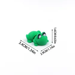Whimsical 3D Printed Animal Figurine Ornaments - Durable & Fun Party Decor (Frog)