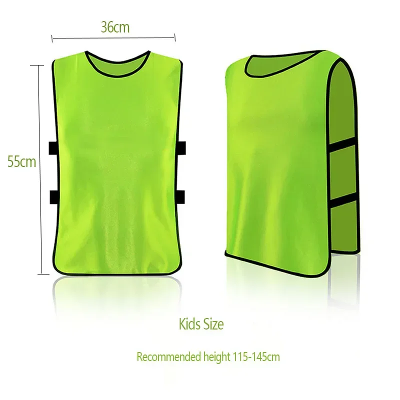 Kids Adults Football Vest Jerseys Rugby Fast Drying Lightweight Mesh Basketball Football Jerseys Soccer Team Training Equipment