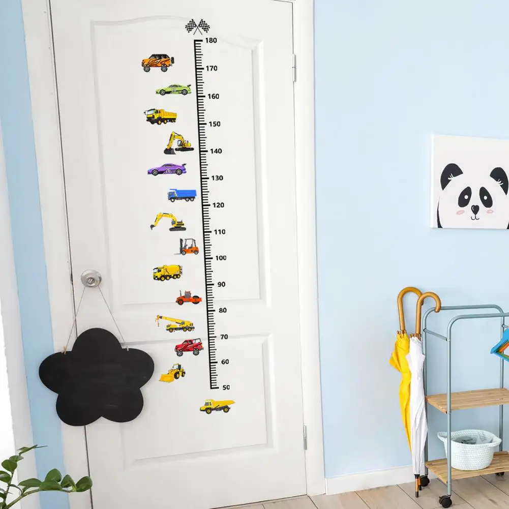 Novel Anti-slip Children Room Decorative Children Wall Ruler Decal Legible Kids Wall Growth Chart