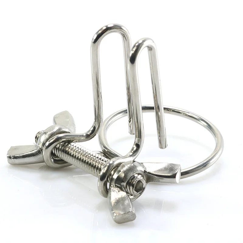 Male Horse Eye Urethra Expander with Elastic Clamp Urethral Locking Ring Glans Rod Penis Plug Urethral Dilators