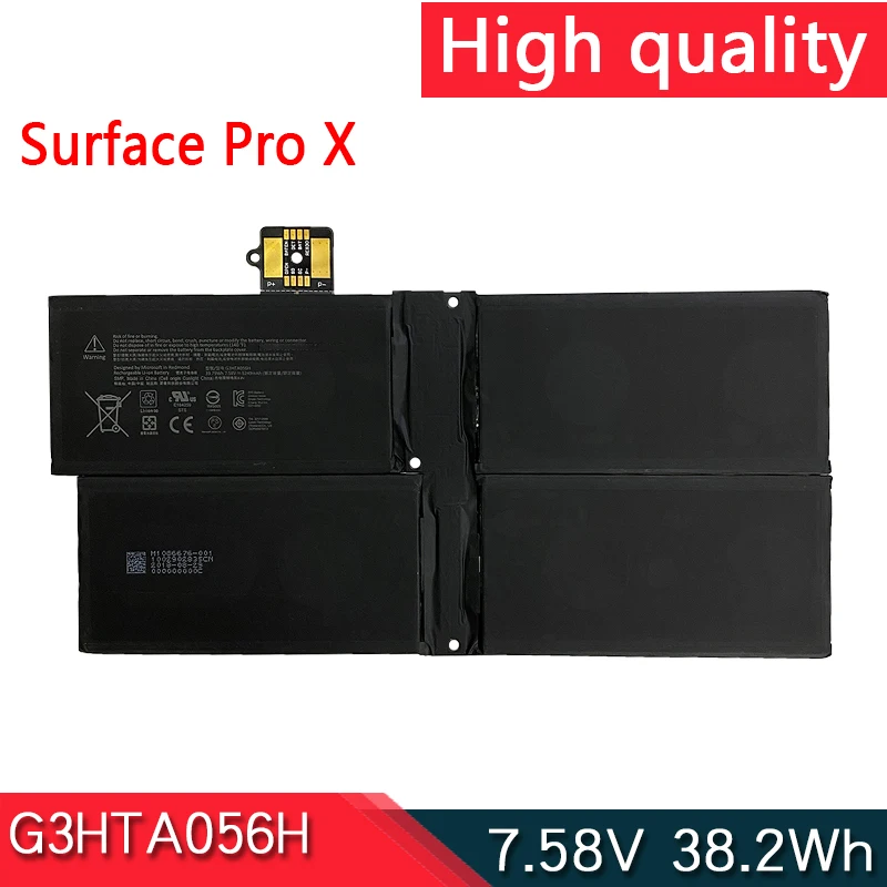 Nuova Batteria Per Laptop Muslimate 7.58V 38.2Wh Per Tablet Microsoft Surface Pro X 1876