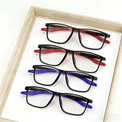 Stylish Unisex Blue Light Blocking Reading Glasses - Lightweight with Various Strength Options - +250 (Red blue)