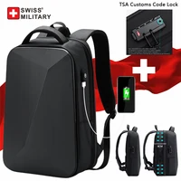 Swiss Military Brand Laptop Backpack Anti-theft Waterproof Casual Backpack USB Charging Men Business Travel Bag Backpack Mochila 1