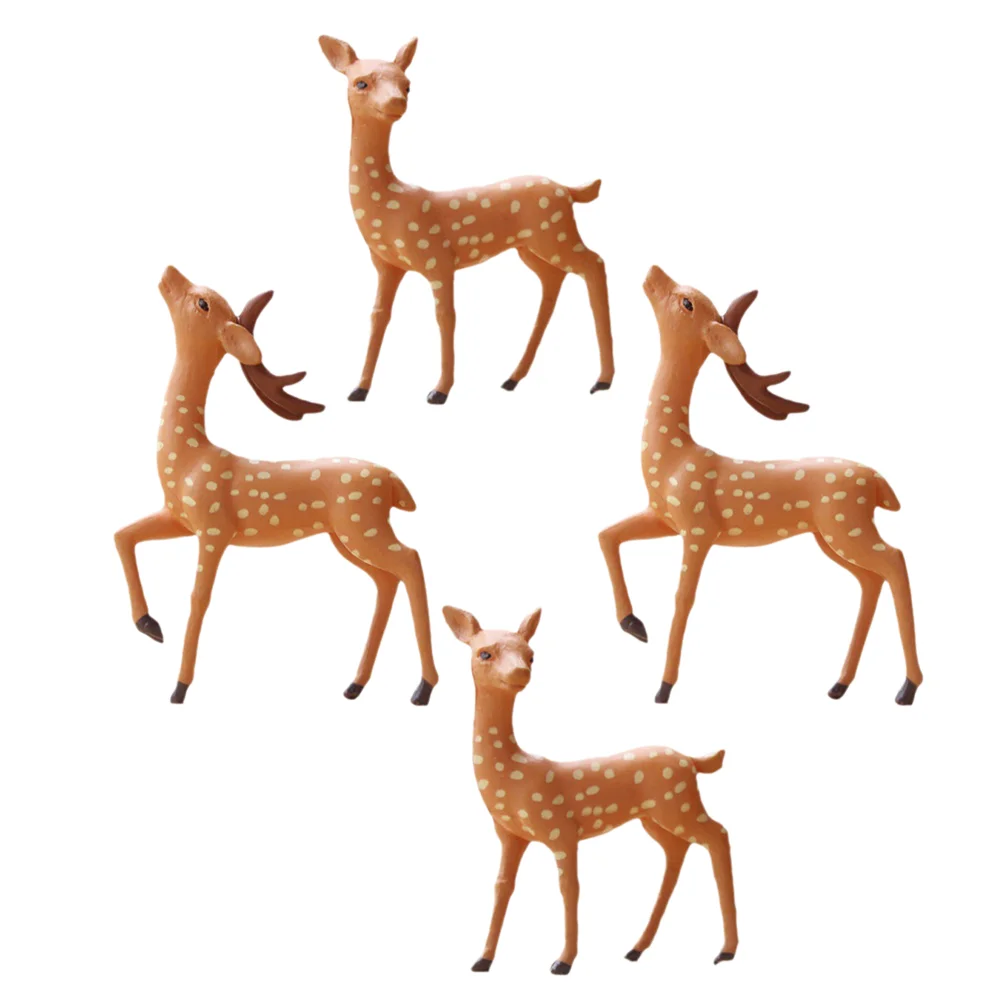 

Deer Figurines Toy Realistic Deer Family Figurines Forest Animals Figures Miniature Woodland Creatures Figurines