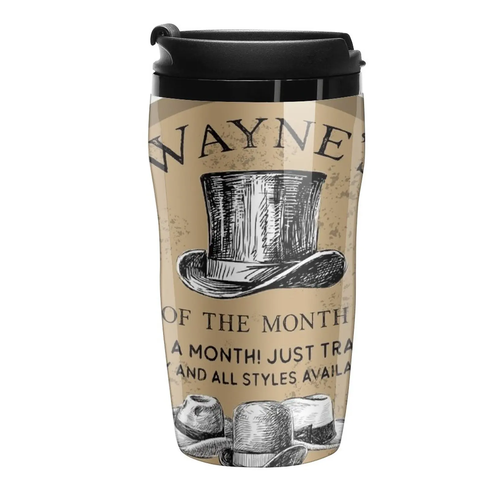 

New Wayne's Hat Club Travel Coffee Mug Coffee Cup Set Thermos Mug Thermal Glass For Coffee