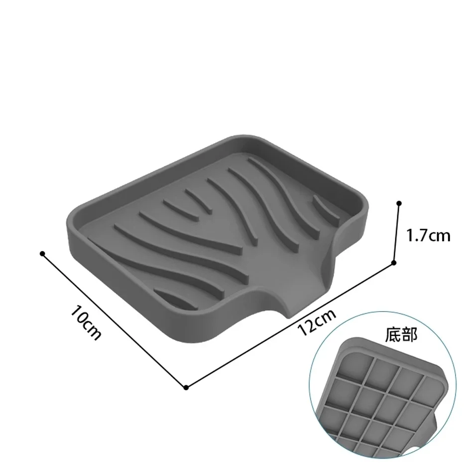 Soap Drain Pad Faucet Absorbent Mat Silicon Kitchen Sink Splash Guard Drain Pad Water Splash Catcher Mats Countertop Protector kitchen splash guard kitchen sink pad kitchen faucet pad