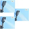 Gray Waterfall Bathtub Faucet With Hand Shower Brass Chrome Wall Mounted Bathroom Shower Mixer Tap Full Shower system Set 3