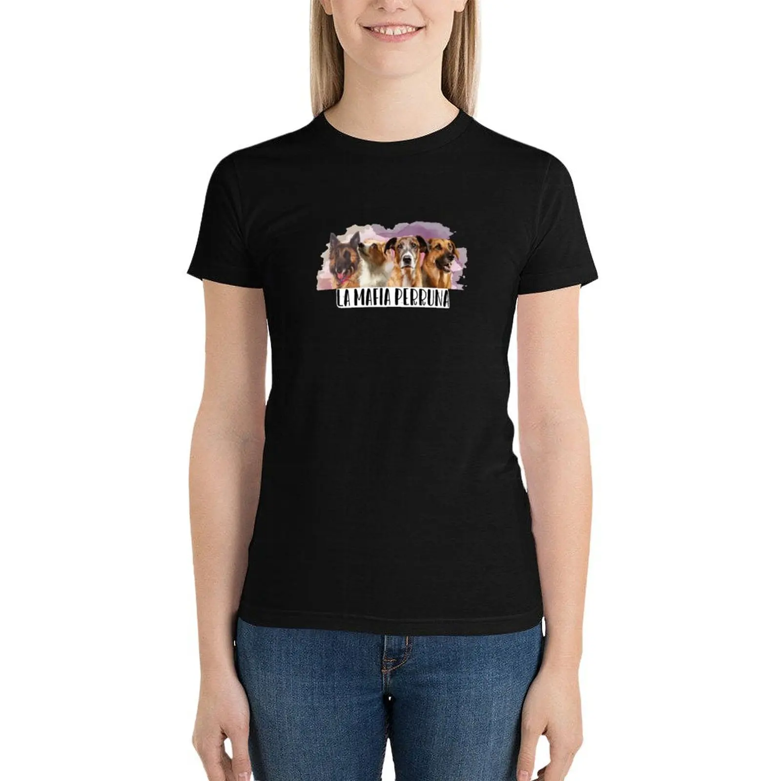 

The Pink Dog Mafia T-Shirt Blouse cute clothes designer clothes Women luxury