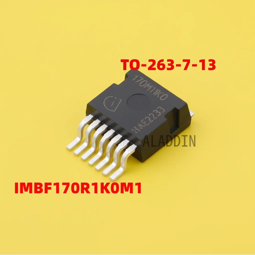, 인피니온 (CoolSiC), IMBF170R1K0M1 / [TO-263-7 (D2PAK-7)], SiC 트렌치 MOSFET, 1700V VDS 등급, 저 Qg /