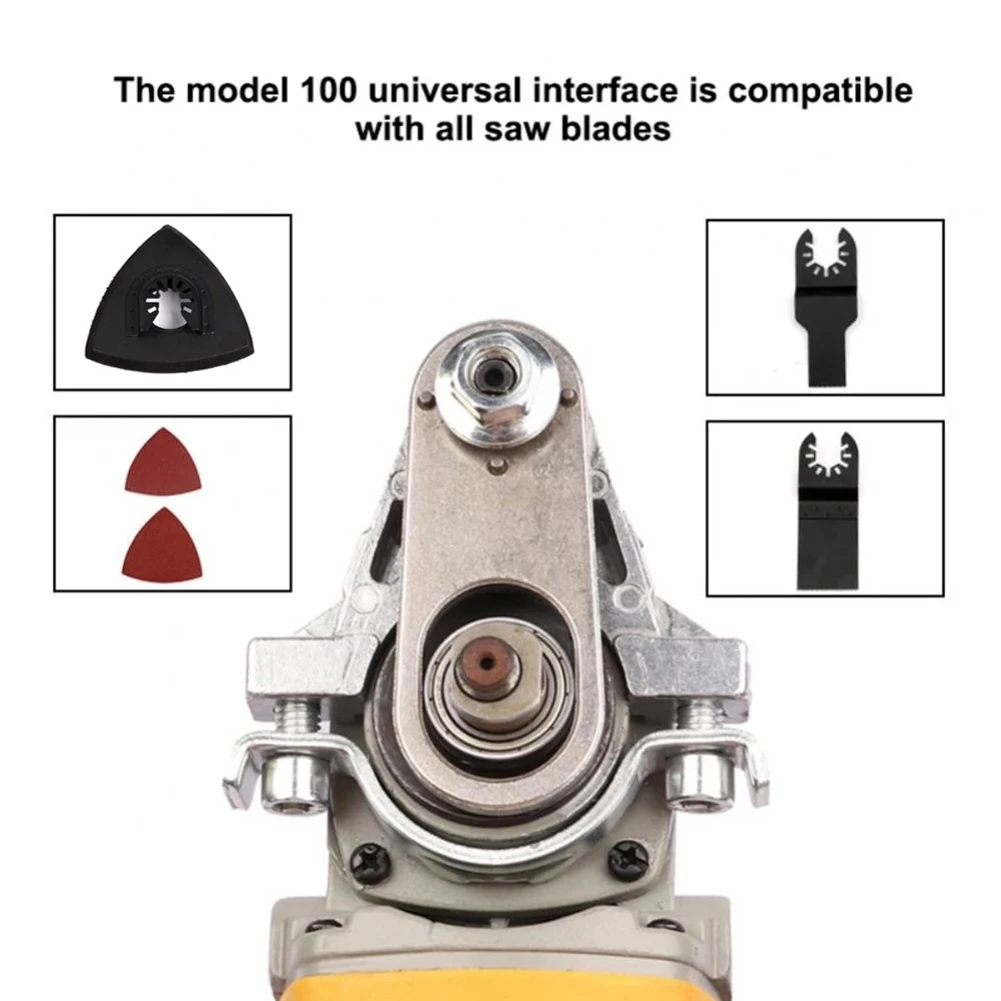 

Angle Grinder Conversion Universal Head Adapter For 100 Type Angle Grinder Polishing Oscillating Tools Kit Metal Wood Saw Blades