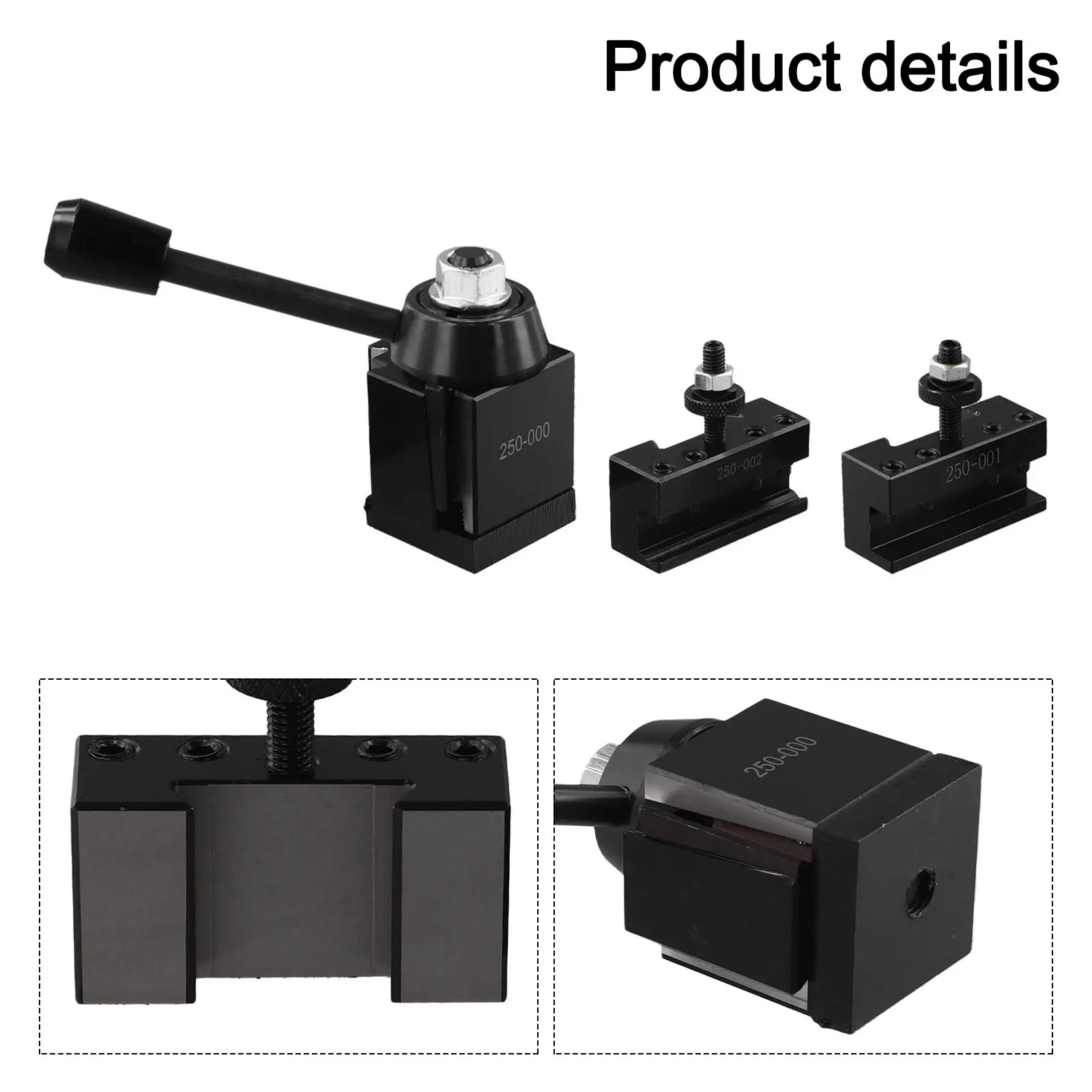 1set Tool Holder 250-000 250-001 250-002 Quick Change Tools Wedge Type Tool Post Tool Holder Quick-change Tool Holder Wedges 3