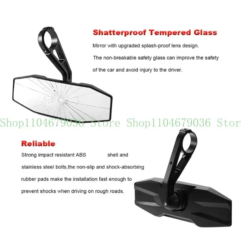 652F 다기능 ATV 안전 거울 900 1000용 작고 견고한 백미러