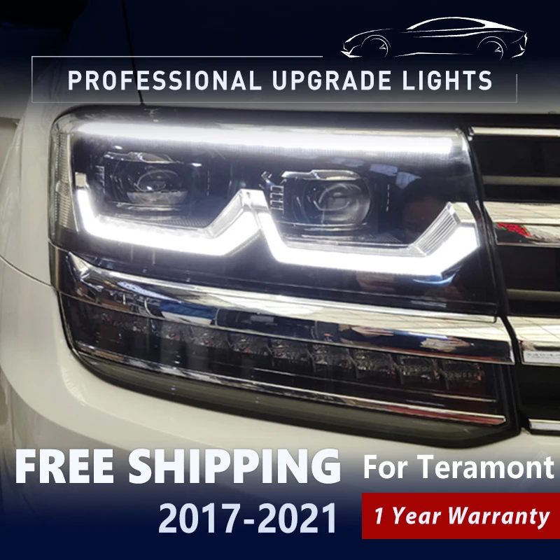 

Автомобильная передняя лампа, Φ для VW Teramont 2017-2021, автомобильная фара в сборе, улучшенная динамическая лампа