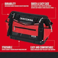 31-Pocket Heavy Duty Tool Bag Organizer with Dual Zippers Waterproof and Easy Access 2
