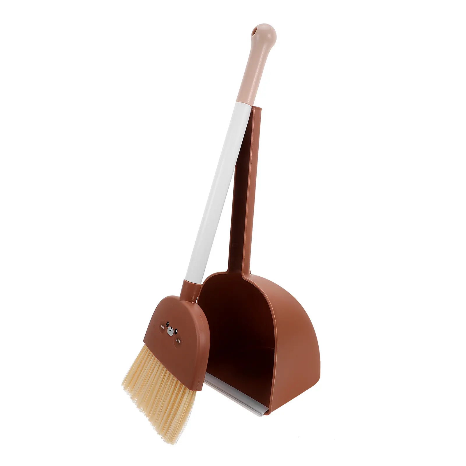 1세트 어린이용 빗자루와 쓰레받기 세트, 소형 청소 세트, 플라스틱 소형 빗자루 쓰레받기 키트, 컴팩트하고 휴대하기 쉬운 손잡이, 밝은 색상, 가정용