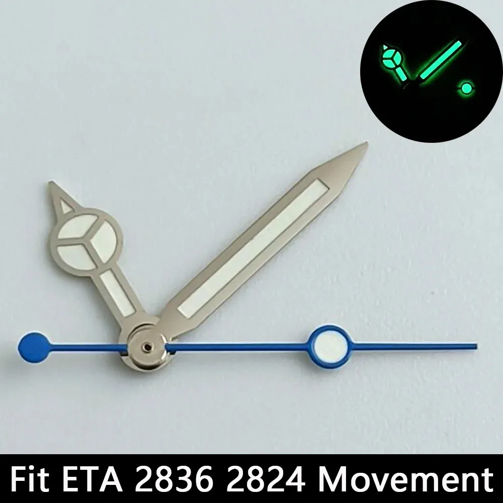 Silver/Gold Luminescent Watch Hands