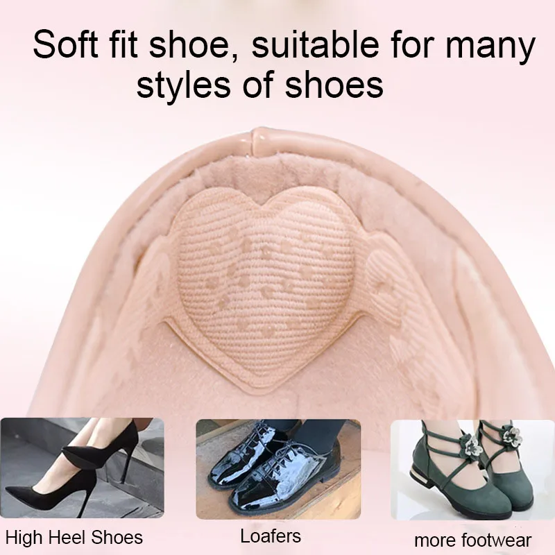 Women Sponge Heel Pads Angel Wings Adhesive Patch for Pain Relief High Heels Shoes Sticker Foot Care Liner Grips Insole Cushion
