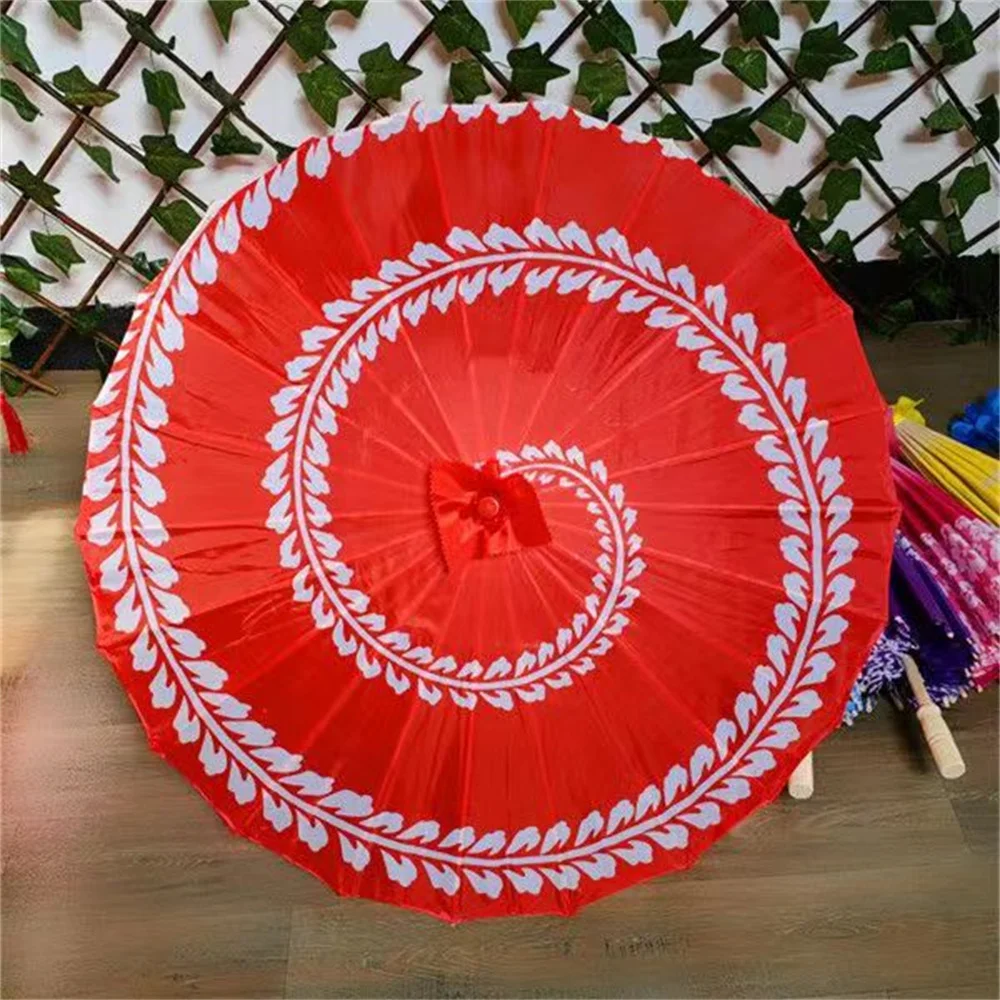 Classic Chinese Oil Paper Umbrella Japanese Style Oil Paint Umbrellas Durable Rain Women's Parsol Sun UV Protection Cosplay Prop