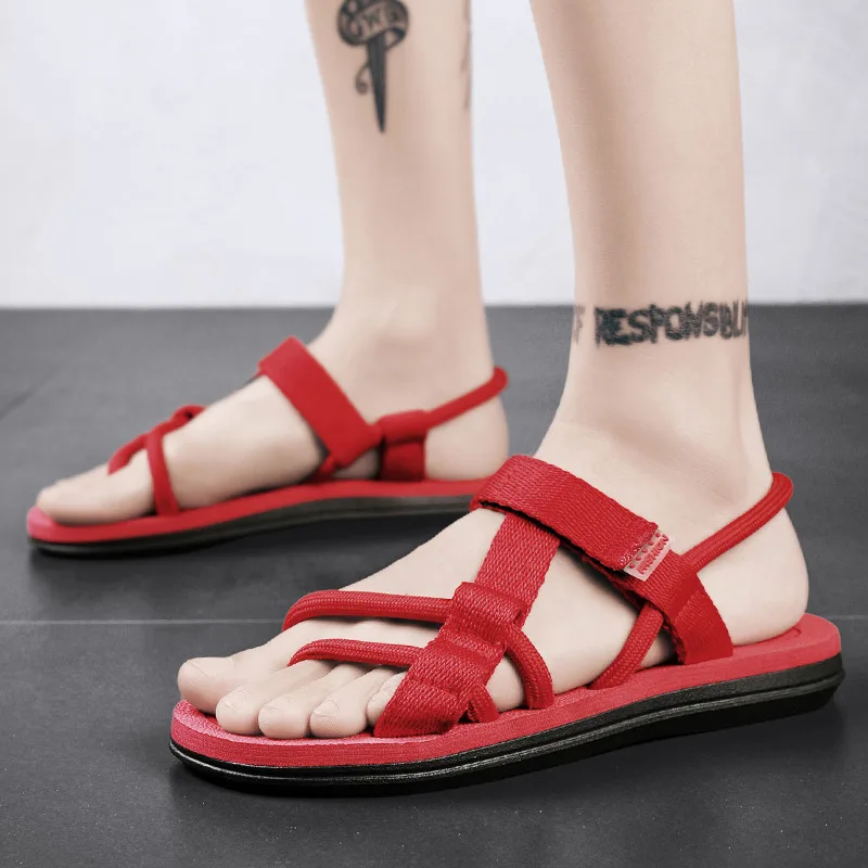 2023 Couples Flat Sandals Trendy Comfortable Anti-slip Men Summer Sandals Lightweight Women Outdoor Flips-flops Sandalias Hombre