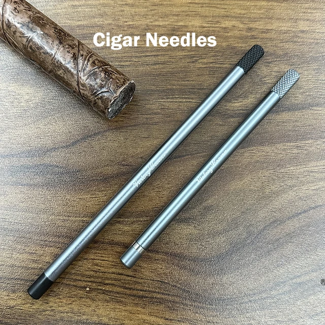 Cigar Cutter Cigar Draw Enhancer Tool Dredge Drilled Stainless Steel Cuba Portable Punch Loose Travel Cigar Accessories Gadgets