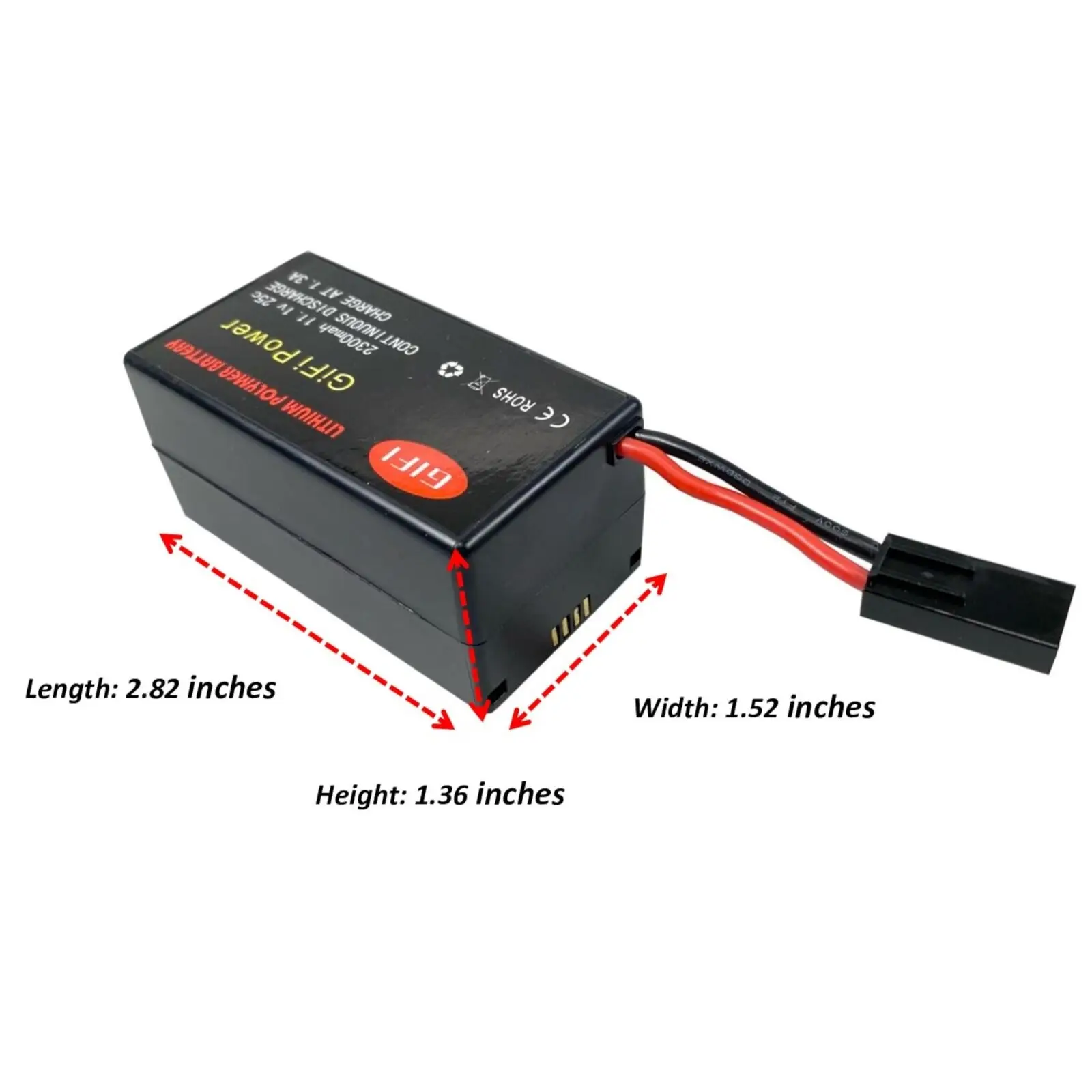 Bateria de Alta Capacidade li po para Parrot ar Drone 11.1v 25c 2.0 Quadcopter 2300mah - Image 6