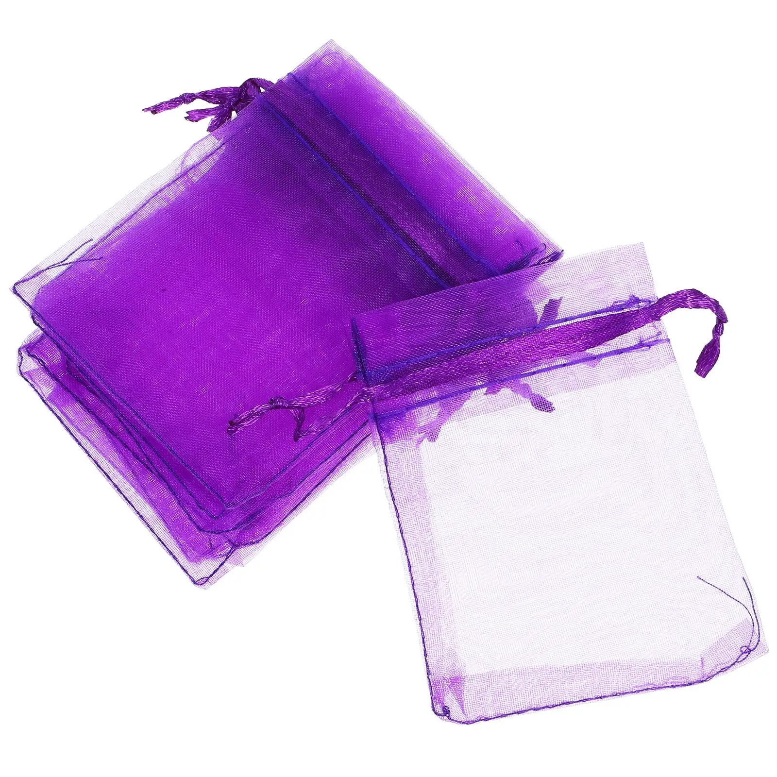 100 Pcs Lavender Bags Empty Decorative Sachet for Storage Gifts Wedding birthdays beads necklaces earrings stones
