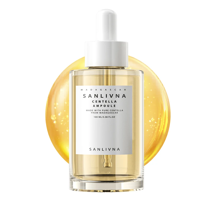 Madagaskar Centella Asiatica Ampulle Gesichtsserum, anfällige und empfindliche Haut, feuchtigkeitsspendende, hautstraffende koreanische Glashautauto