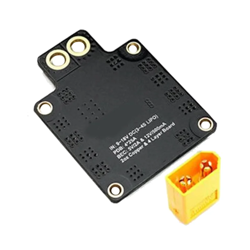 PDB XT60 36x50mm 4 couches pour drone FPV, distribution puissance 6 ESC, BEC 5V/12V