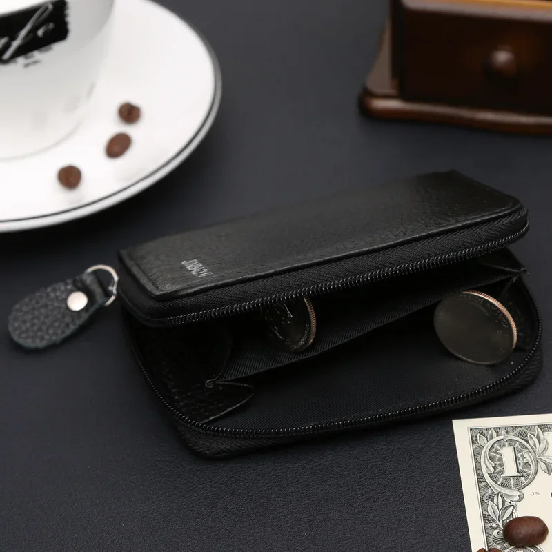 Leather Wallet Mens Wallet Card Holder Wallet Men Cardholder Wallet Cow Leather Mini Credit Card Holders