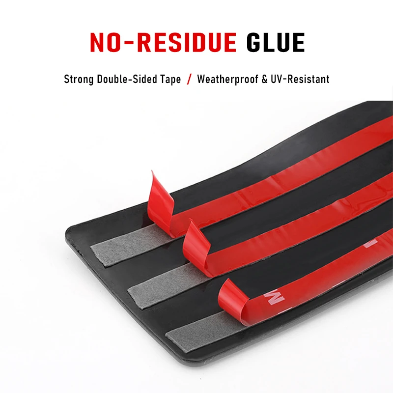 Durable PVC Rubber Bumper Guard - Heavy-Duty Rear Trunk Protector & Decorative Anti-Scratch Strip