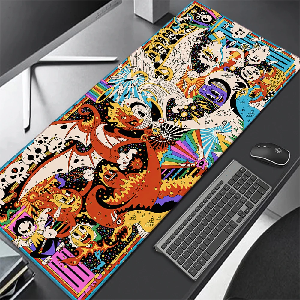 

Art Stitching Mouse Pad Gamer Accessories Office Desk Mat Large Mouse Pad Keyboard Pad for Computer Mouse Pc Gamer RUG Cushion