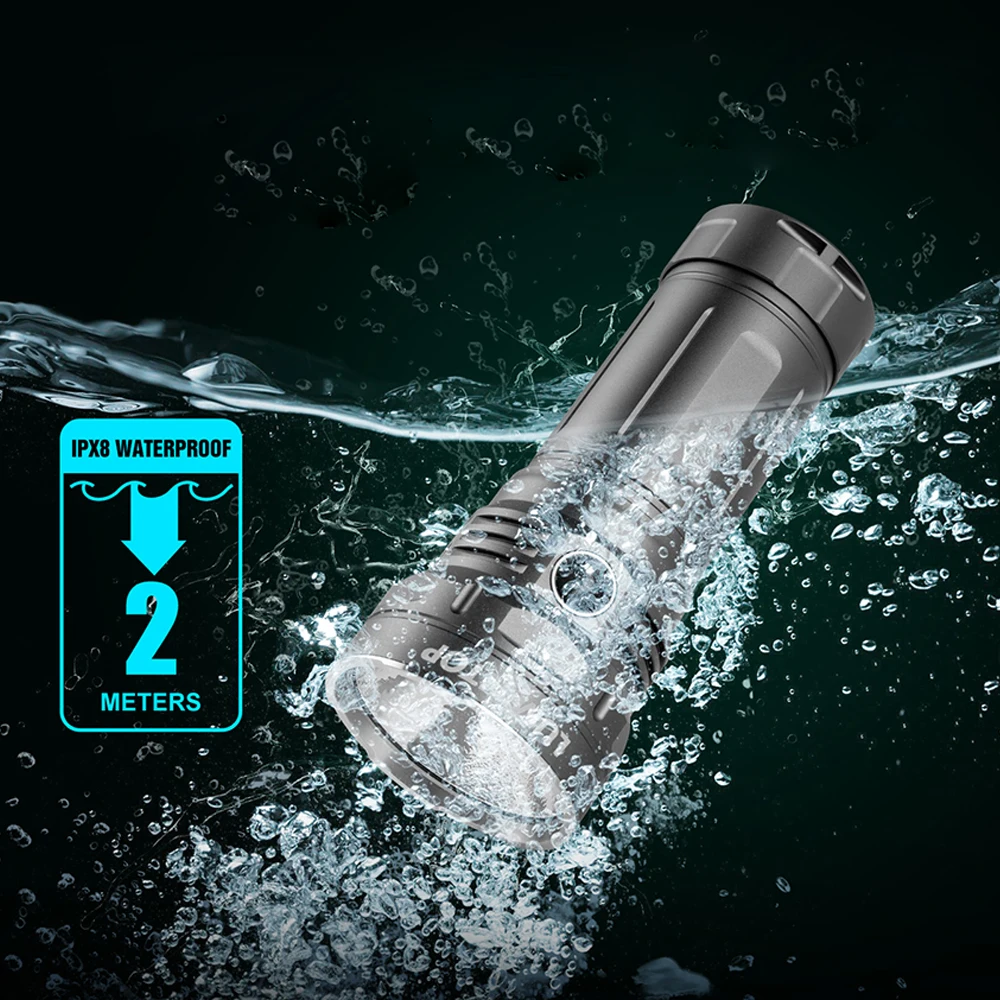 EDC LED 야외 손전등 800 미터 장거리 투사형 USB C 충전식 램프 15000 루멘 캠핑 랜턴 라이트 GT4695 3.0