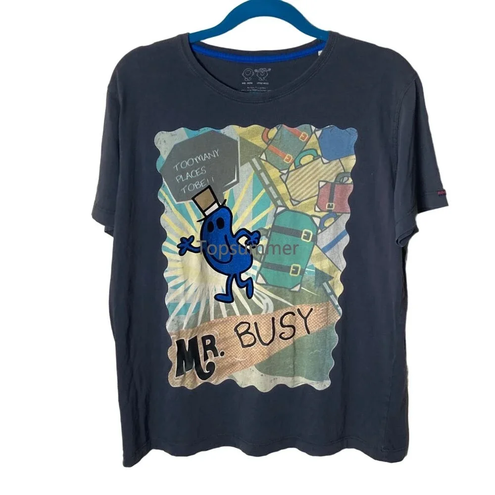 

Little Men Mr. Busy Too Many Places To Be Size T-Shirt Xl Status Quo Unisex