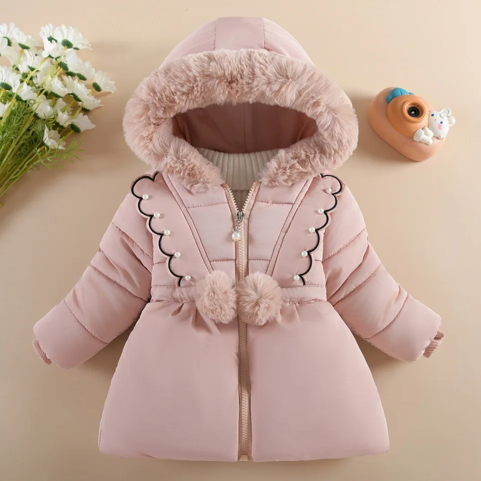 Girls Fur Collar Winter Jacket 3