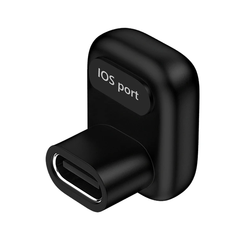 Type-C Female PD20W To 8 Pin Adapter U Shape 8 Pin Angle Adapter 180 Degree Angled 8 Pin Male To USB C Female Adapter for iPhone